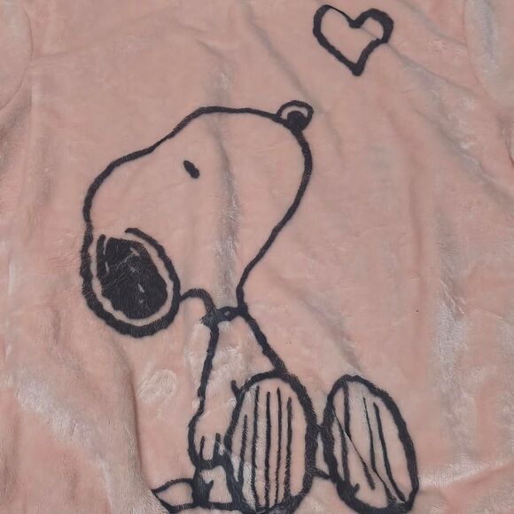 Peanuts Snoopy Plush Fleece Sweater – Pink (Size L 11–13) - Picture 2 of 4